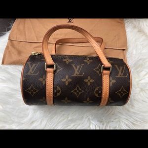 Louis Vuitton mini “tootsie roll” bag